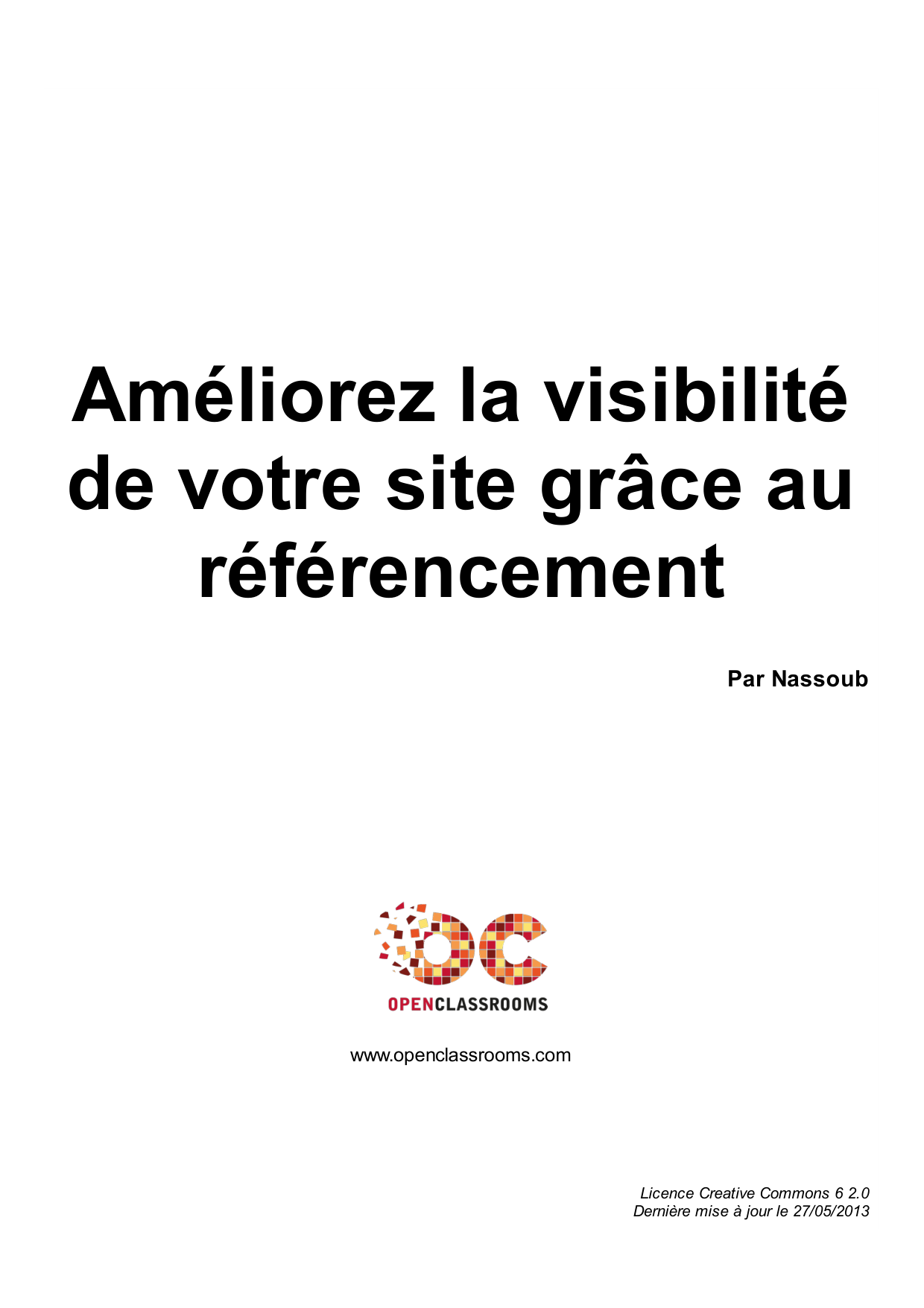 Couverture — Améliorez la visibilité de votre site grâce au référencement