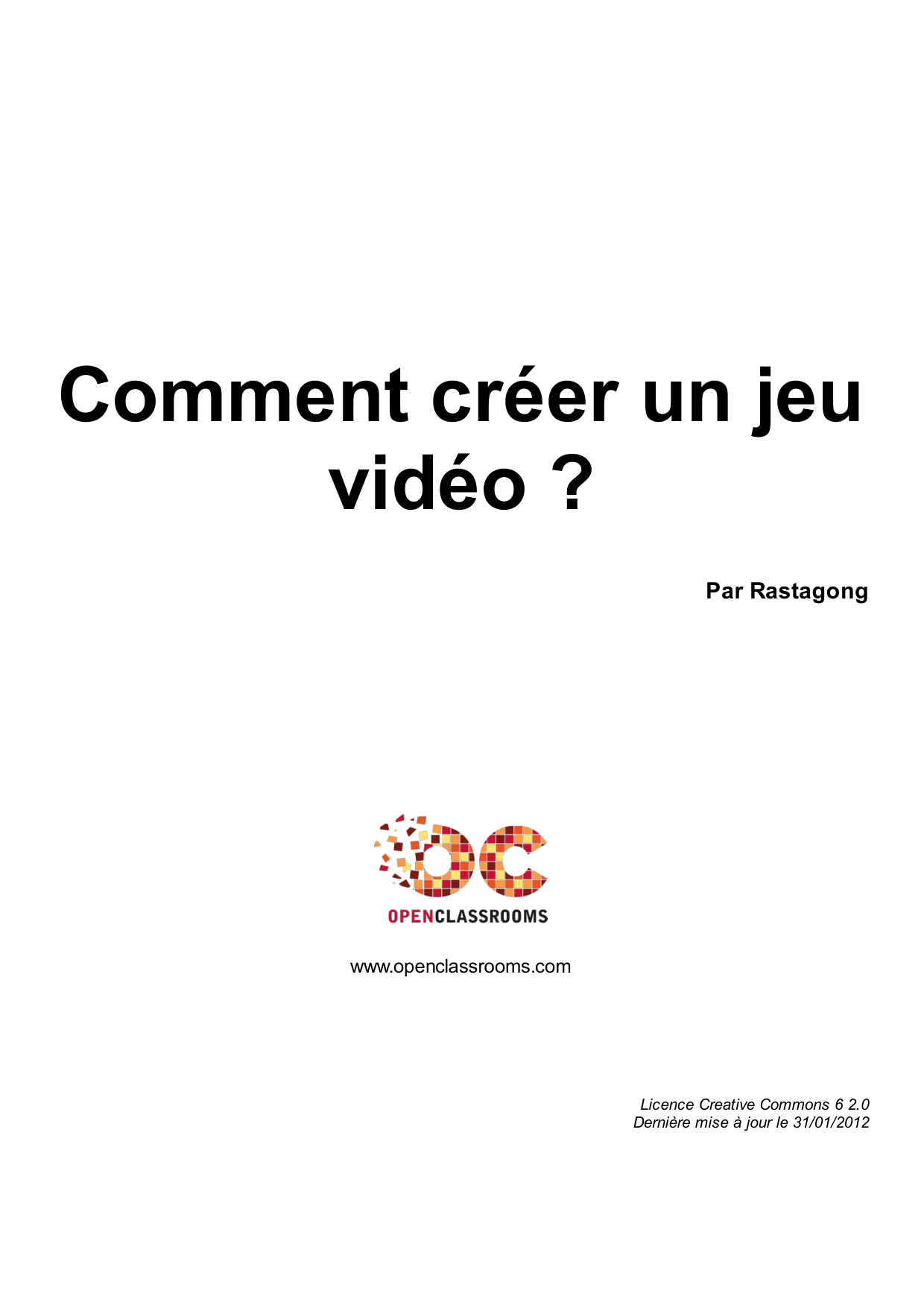 Couverture — Comment créer un jeu vidéo ?