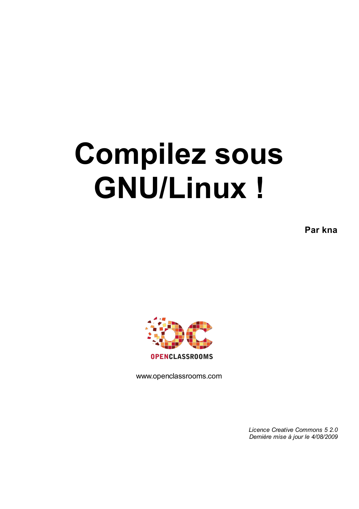 Couverture — Compilez sous GNU/Linux !
