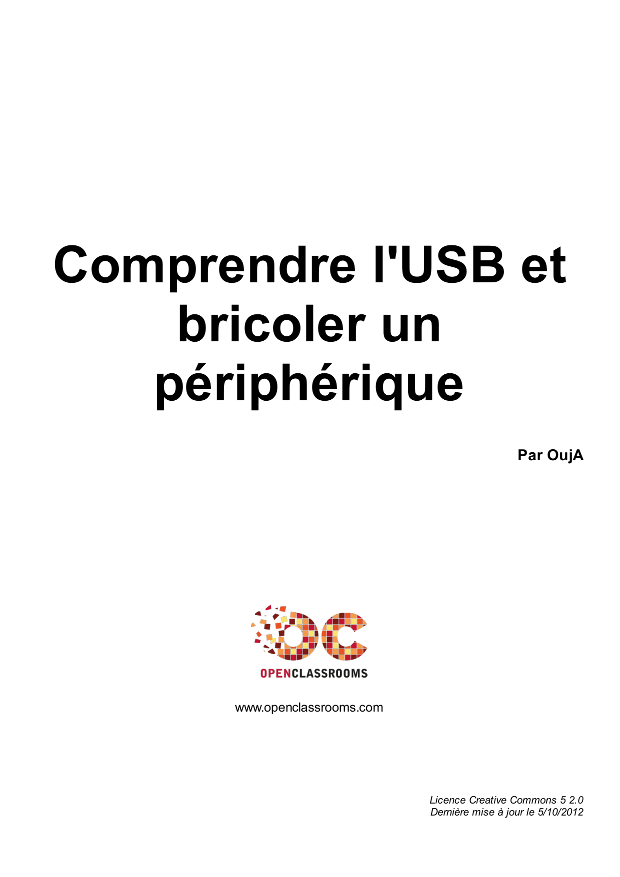 Couverture — Comprendre l'USB et bricoler un périphérique