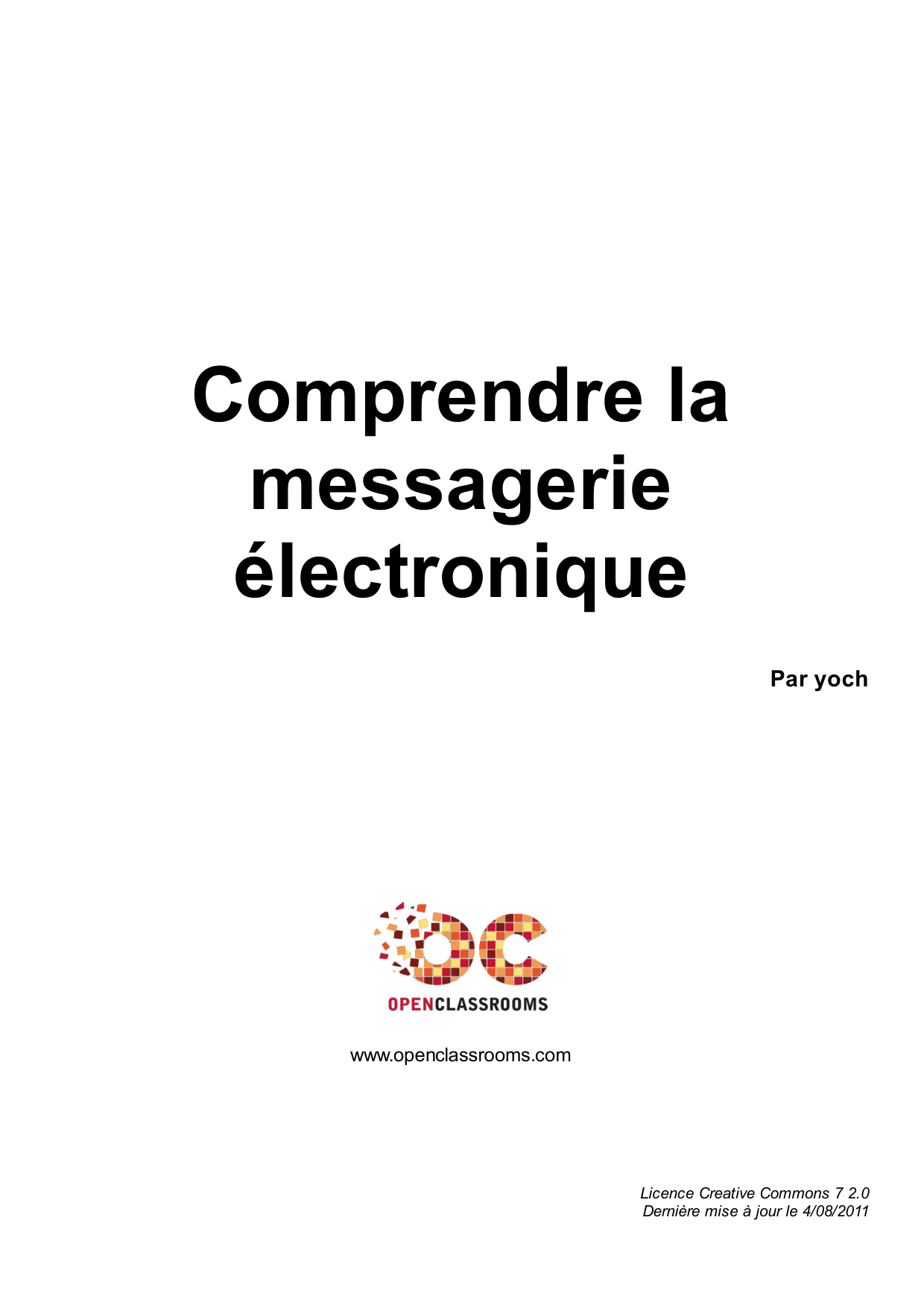 Couverture — Comprendre la messagerie électronique