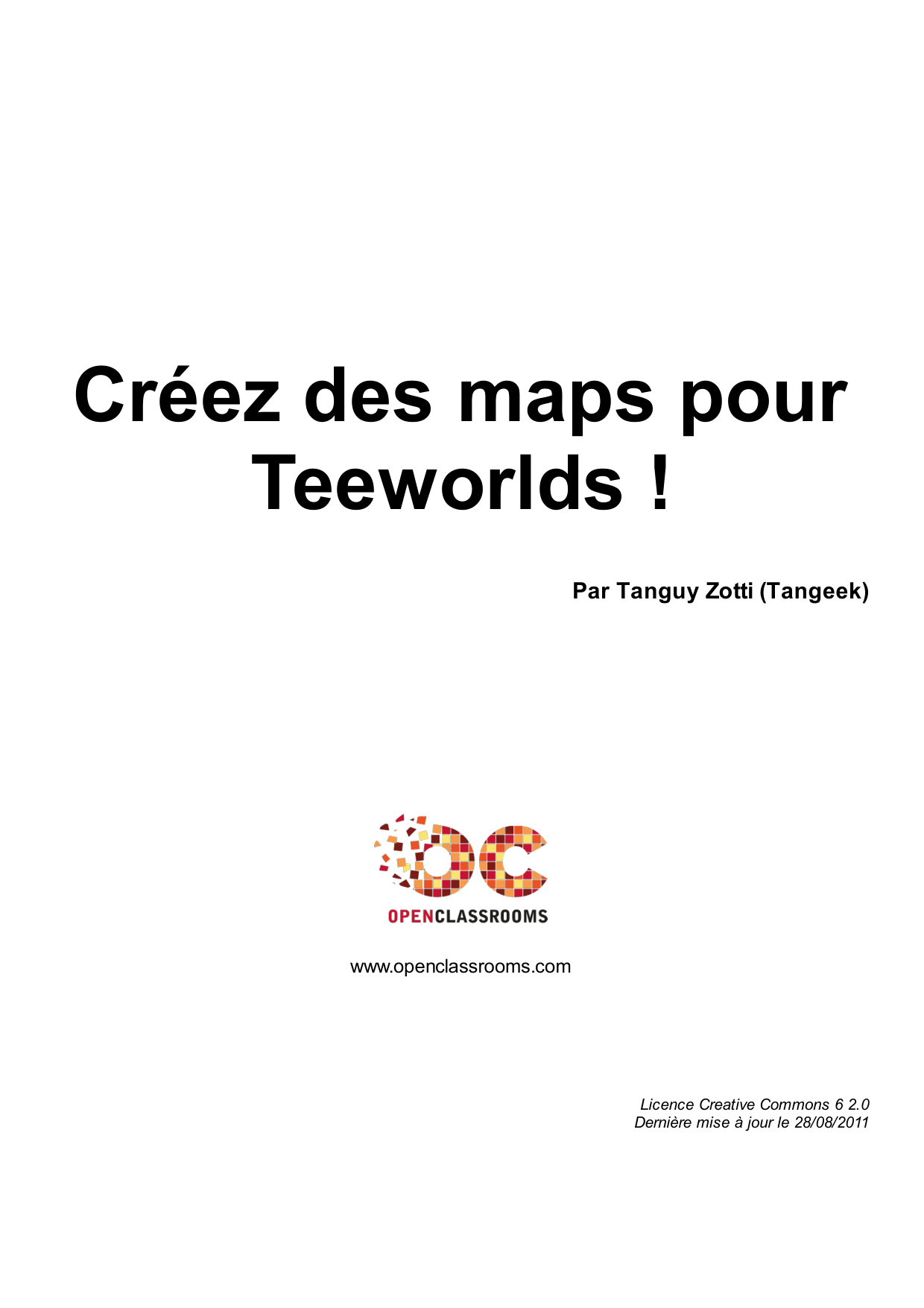 Couverture — Créez des maps pour Teeworlds !