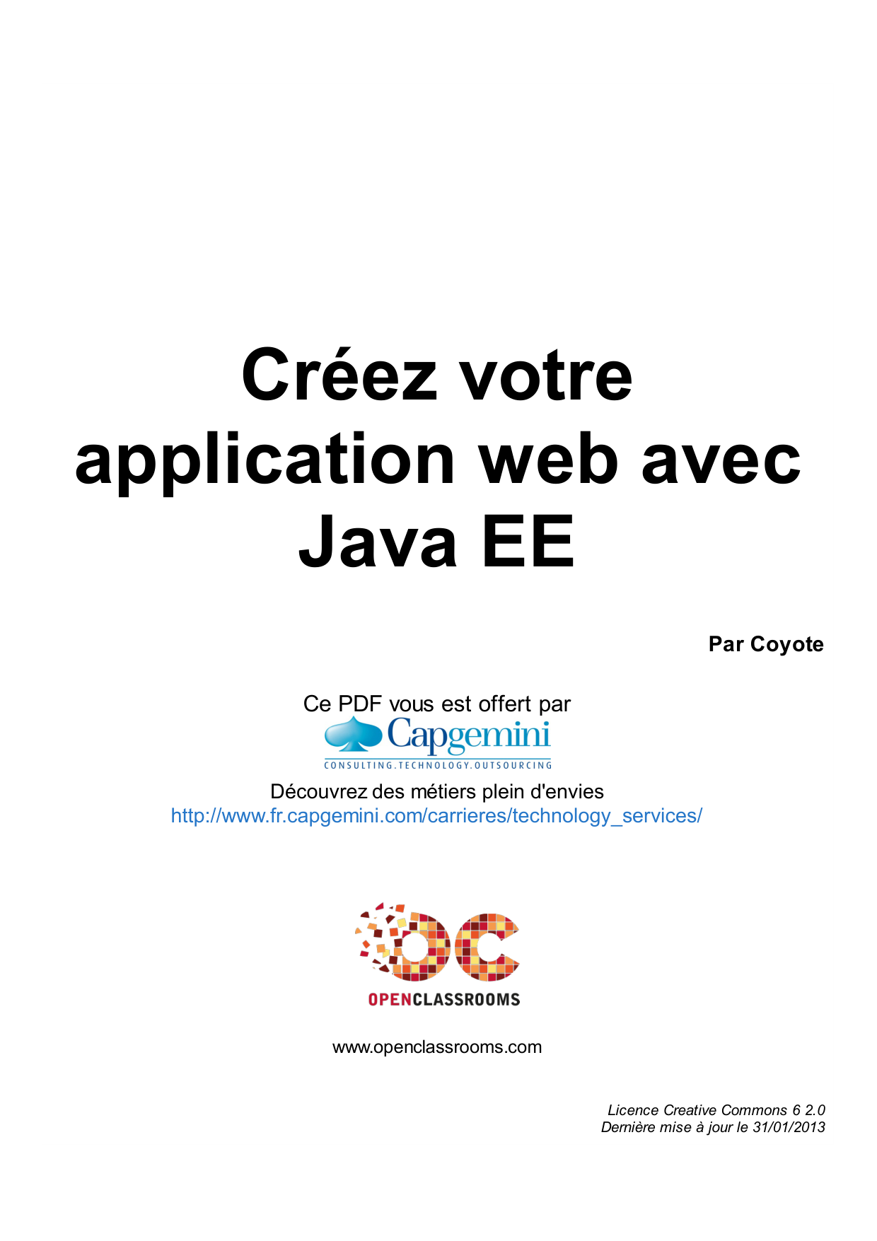 Couverture — Créez votre application web avec Java EE
