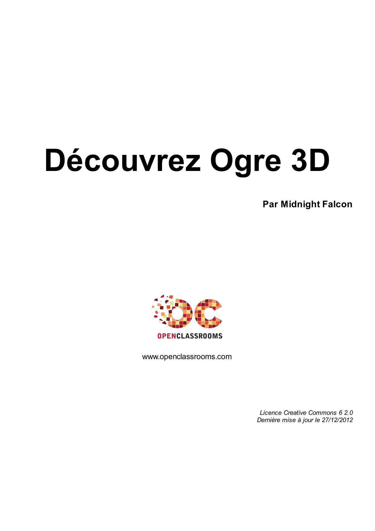 Couverture — Découvrez Ogre 3D