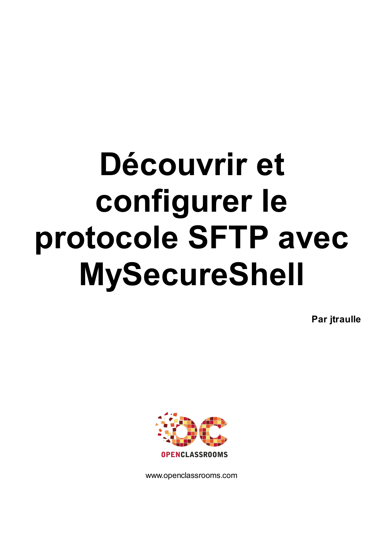 Couverture — Découvrir et configurer le protocole SFTP avec MySecureShell