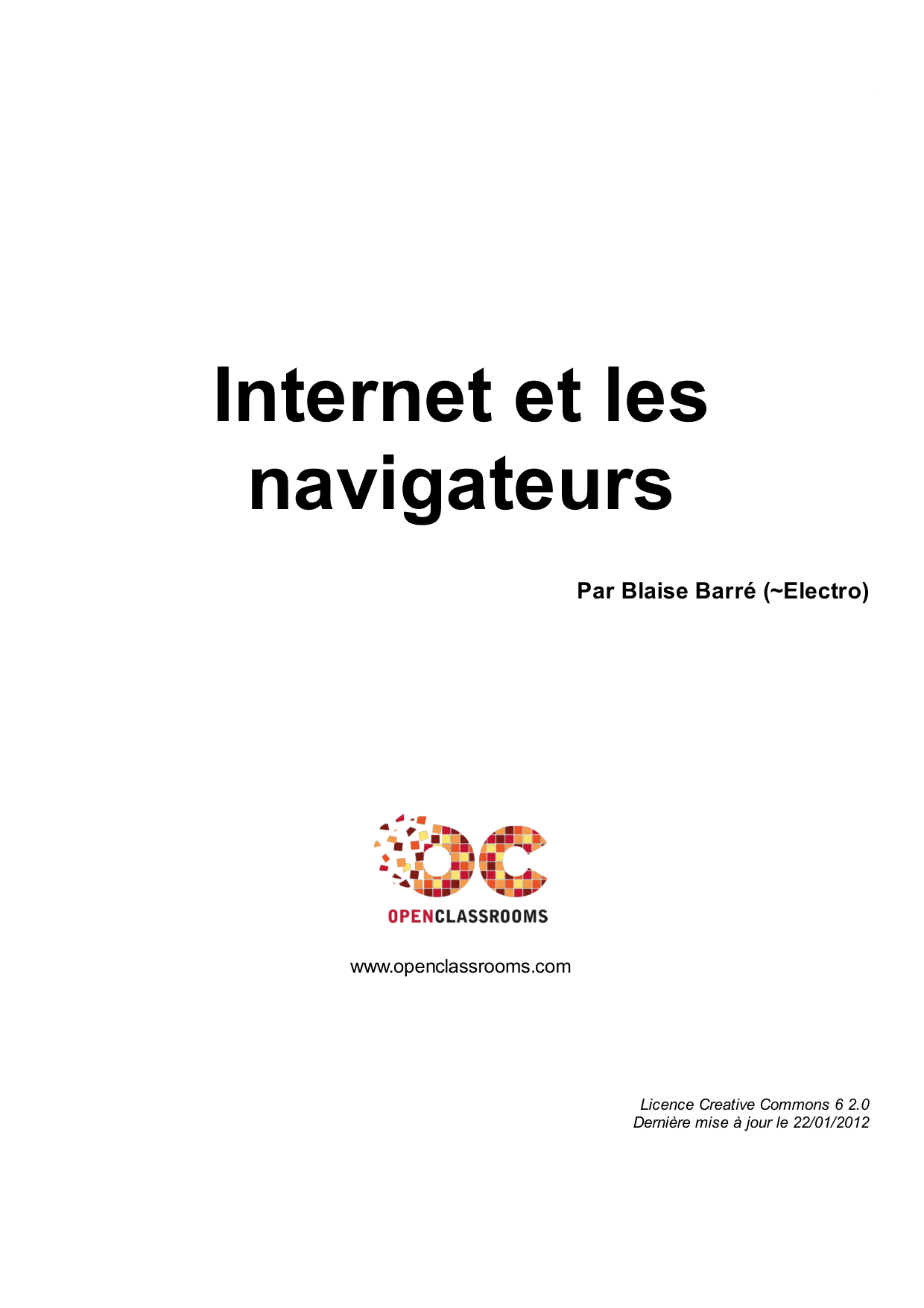 Couverture — Internet et les navigateurs
