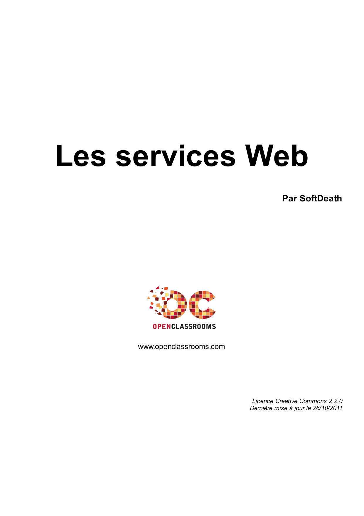 Couverture — Les services Web