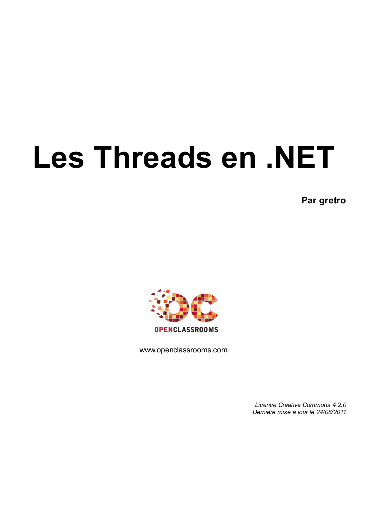 Couverture — Les Threads en .NET