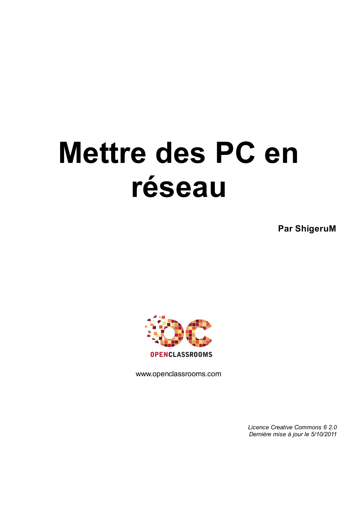 Couverture — Mettre des PC en réseau