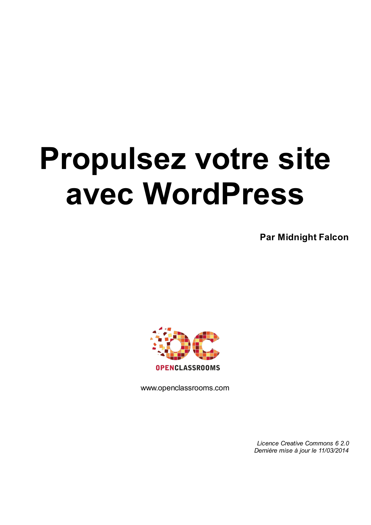 Couverture — Propulsez votre site avec WordPress
