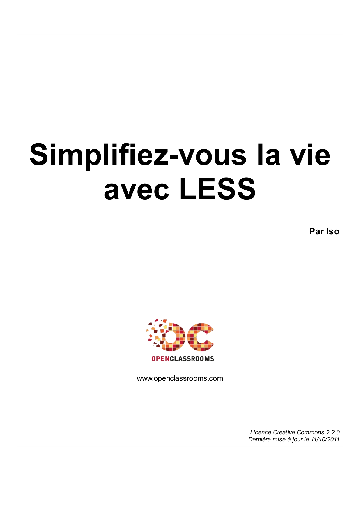 Couverture — Simplifiez-vous la vie avec LESS