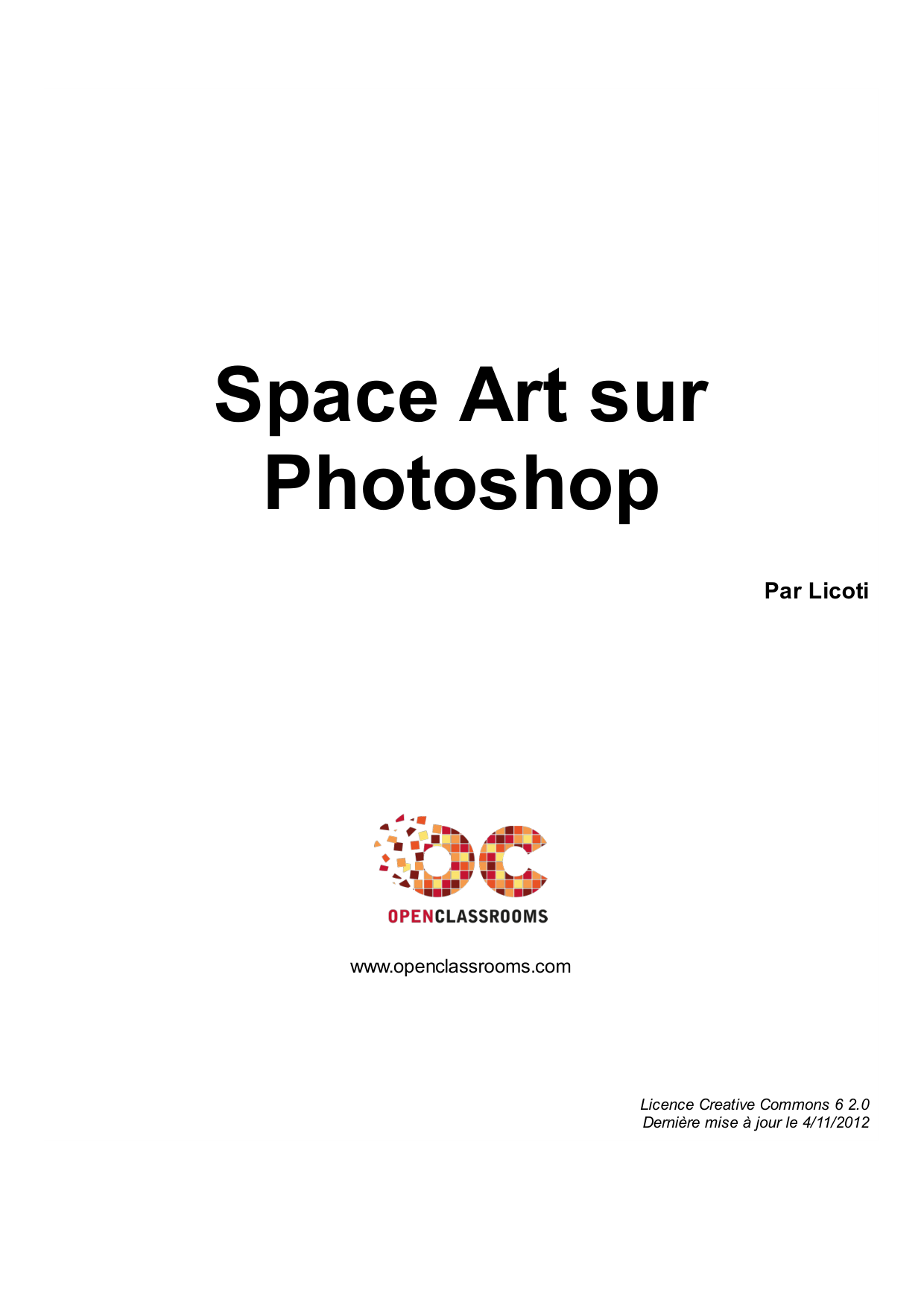 Couverture — Space Art sur Photoshop