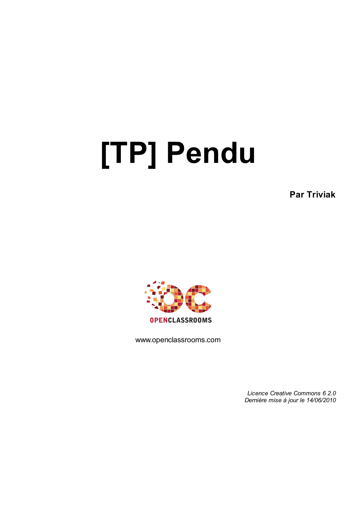Couverture — [TP] Pendu